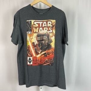 Star Wars Mad Engine Large Movie Graphic Tee Shirt Kylo Ren Stormtroopers